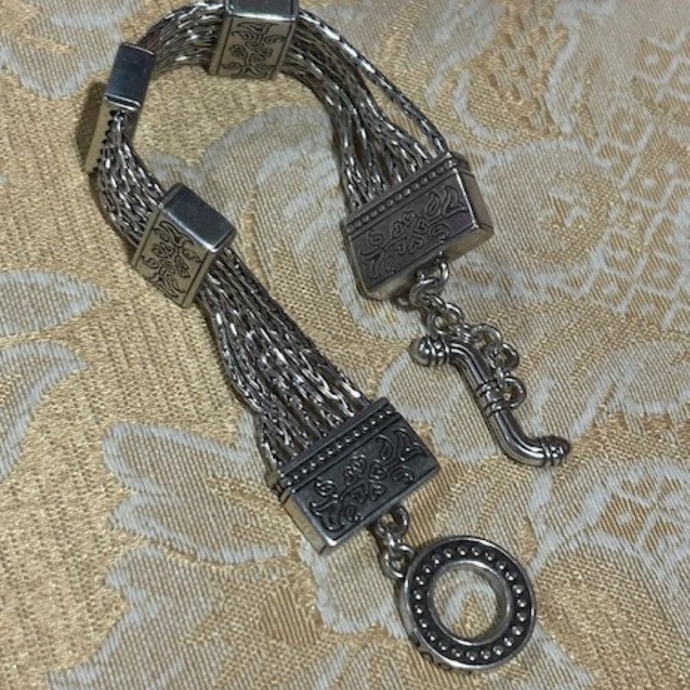 BRIGHTON “French Quarter Ophelia” Flower Toggle BRACELET - Picture 7 of 8